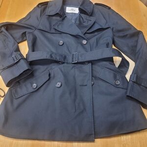 Coach Women's Black Trench Coat